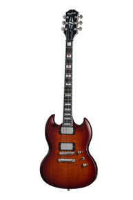 Epiphone Inspired by Gibson SG Prophecy Electric Guitar in Aged Bengal Tiger Burst - Image 3