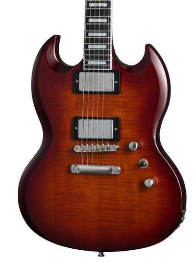 Epiphone Inspired by Gibson SG Prophecy Electric Guitar in Aged Bengal Tiger Burst - Image 1