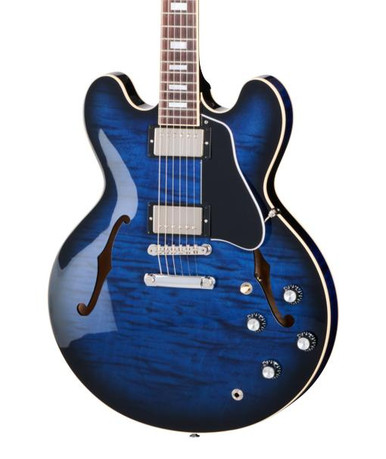 Gibson ES-335 Figured in Deep Ocean Burst - Image 1