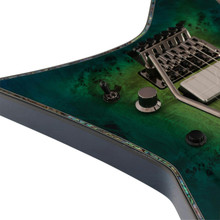 BC Rich Ironbird Extreme Exotic Floyd Rose Guitar In Cyan Blue - Image 3