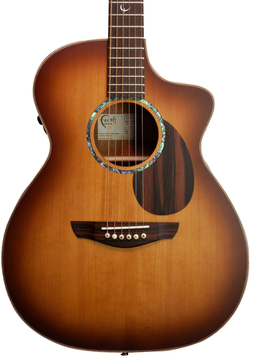 Faith Legacy Series FG4 Earth Cutaway Electro Acoustic in Satin Sunburst - Image 1