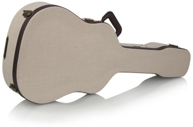 Gator Cases Journeyman Deluxe Wood Case for Dreadnought Guitars with Burlap Exterior