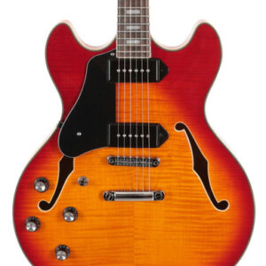 Sire Larry Carlton H7V Left Handed Semi-Hollow Electric Guitar in Cherry Sunburst