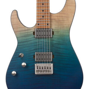 Schecter C-1 Left Handed Standard Plus Electric Guitar in Blue Fade