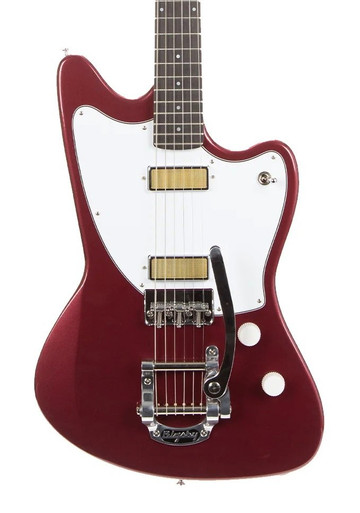 Harmony Standard Silhouette Electric Guitar in Burgundy with Bigsby - Image 1