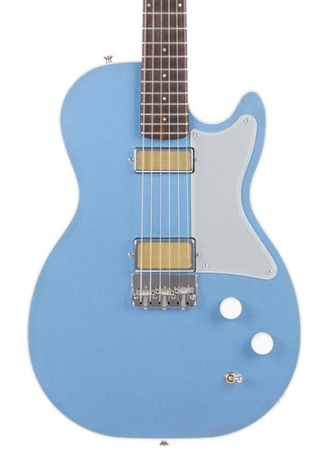 Harmony Standard Jupiter Thinline Electric Guitar in Sky Blue - Image 1