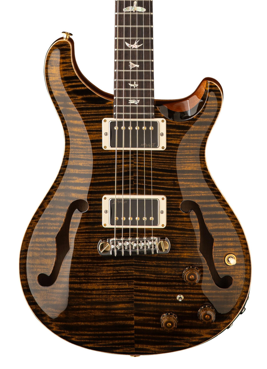 PRS Hollowbody II Piezo 10 Top Electric Guitar in Tiger Eye - Image 1