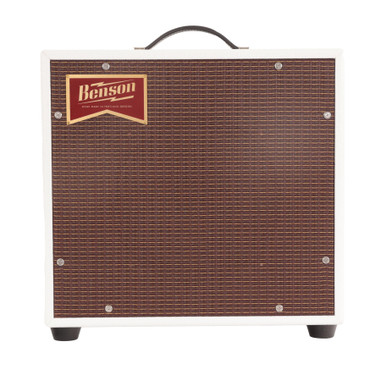 Benson Nathan Junior Reverb 5w 1x10 Valve Amp Combo in White with Oxblood Grille