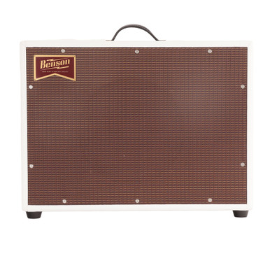 Benson Monarch 15w 1x12" Combo in White with Oxblood Grille