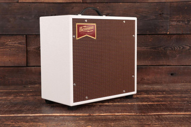 Benson Nathan Junior Reverb 5w 1x10 Valve Amp Combo in White with Oxblood Grille - Image 2