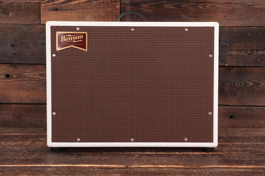 Benson Monarch 15w 1x12" Combo in White with Oxblood Grille - Image 2