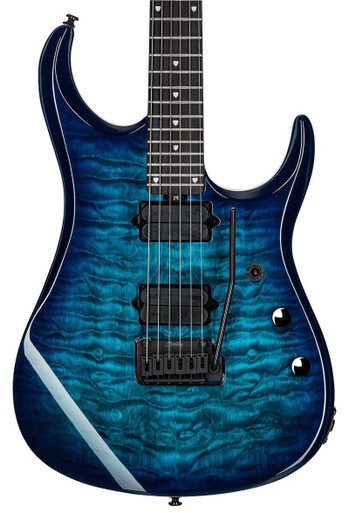 Sterling by Music Man JP15 Dimarzio Quilted Maple Cerulean Paradise - Image 1