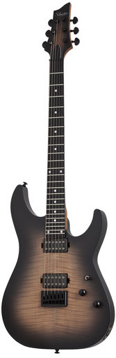 Schecter C-1 Standard Plus Electric Guitar in Ember Burst - Image 2
