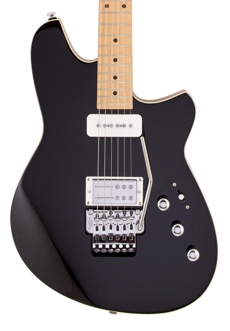 Reverend Kingbolt H90 Floyd Rose Electric Guitar in Midnight Black - Image 1