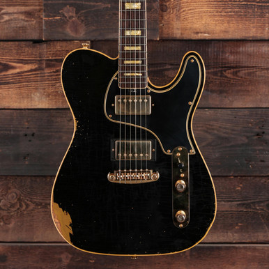 Shabat Guitars Lion Justin Derrico Black over Gold - Image 2