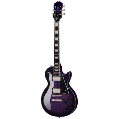 Epiphone Inspired by Gibson Les Paul Custom Widow Electric Guitar in Purple Burst - Image 2