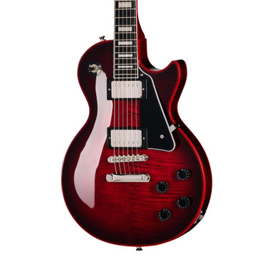 Epiphone Inspired by Gibson Les Paul Custom Widow Electric Guitar in Red Burst - Image 1
