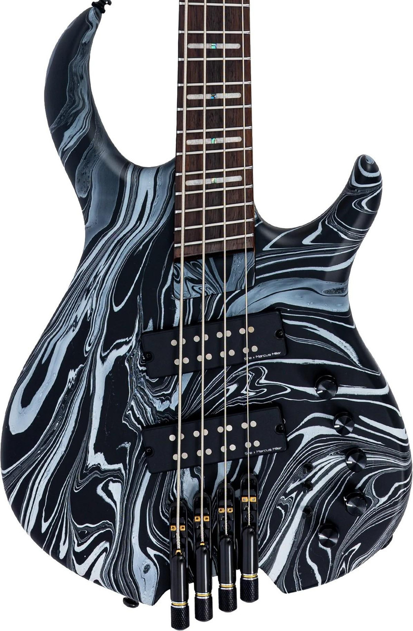 Sire M6 Headless 4 Bass Guitar in Black Swirl - Image 1