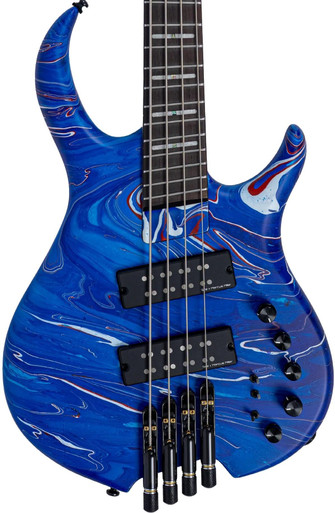 Sire M6 Headless 4 Bass Guitar in Blue Swirl - Image 2