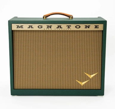 Magnatone Panoramic Stereo 2x10" Valve Amp Combo in Green - Image 1