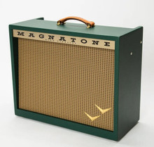 Magnatone Panoramic Stereo 2x10" Valve Amp Combo in Green - Image 3