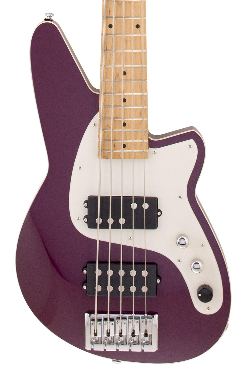 Reverend Mercalli 5 String Bass Guitar in Purple Punch - Image 1