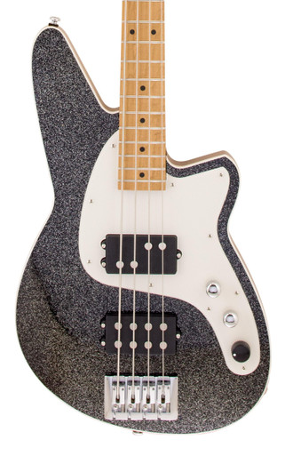 Reverend Mercalli Bass Guitar in Black Sparkle - Image 2