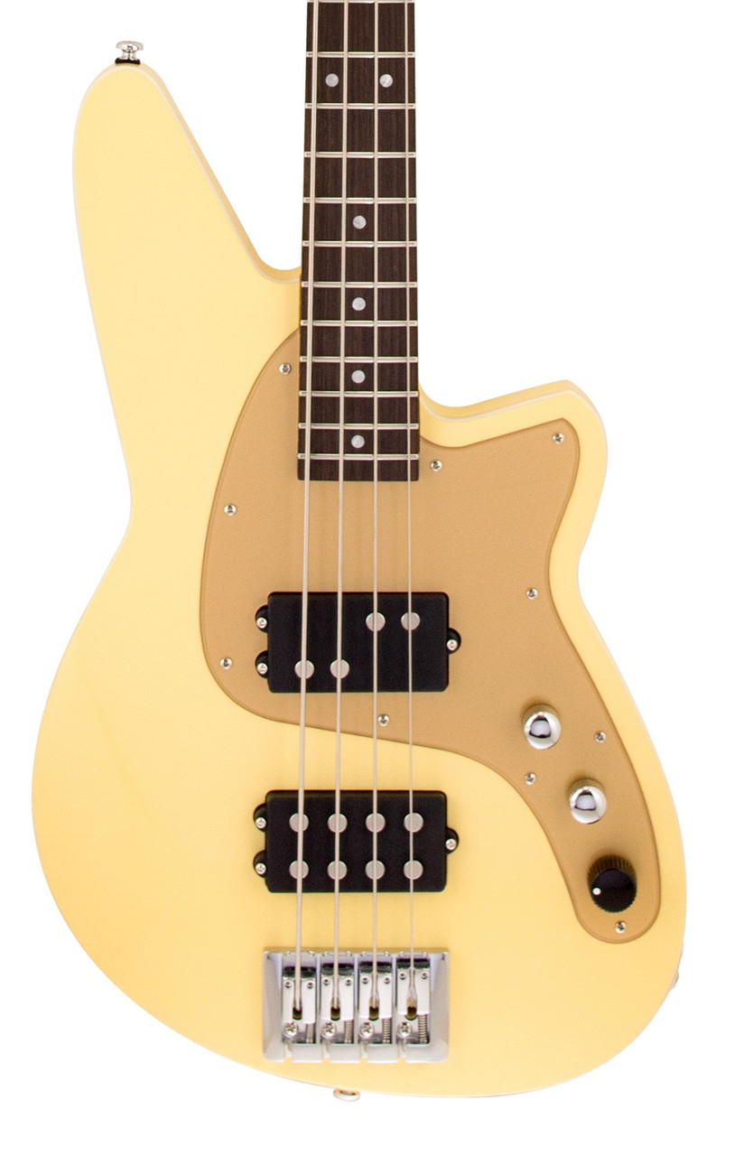 Reverend Mercalli Bass Guitar in Powder Yellow - Image 1