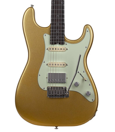 Schecter Nick Johnston Traditional 10th Anniversary HSS Atomic Saffron - Image 1