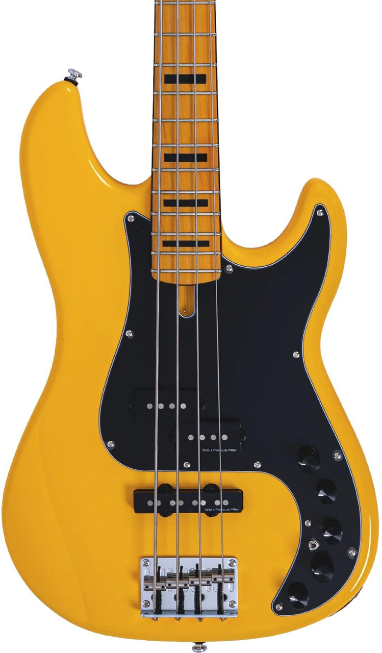 Sire P7 Alder 4 New Gen Bass Guitar in Sunshine Yellow - Image 1