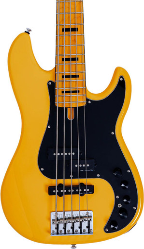 Sire P7 Alder 5 New Gen 5-String Bass Guitar in Sunshine Yellow - Image 2