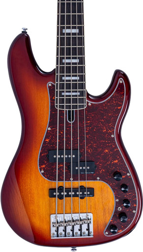 Sire P7 Alder 5 New Gen 5-String Bass Guitar in Tobacco Sunburst - Image 2