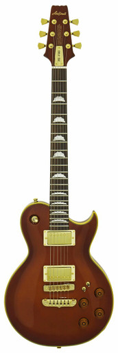 Aria PE-F80 Electric Guitar in Stained Brown - Image 2