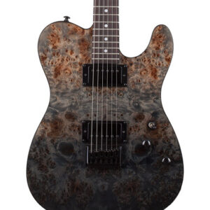 Schecter PT Standard Electric Guitar in Black Fade Burst Burl
