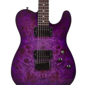 Schecter PT Standard Electric Guitar in Purple Burst Burl