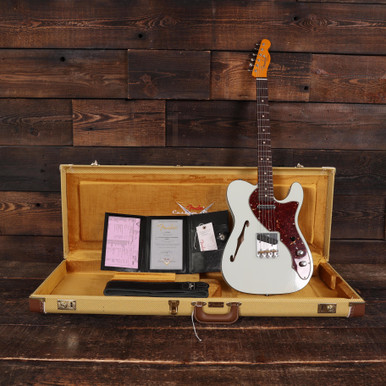 Fender Custom Shop '50s Thinline Telecaster Deluxe Closet Classic in Super Faded Aged Sonic Blue - Image 2