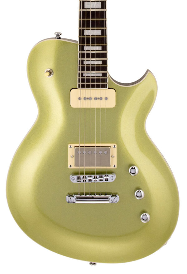 Reverend Roundhouse H90 Electric Guitar in Metallic Limeade