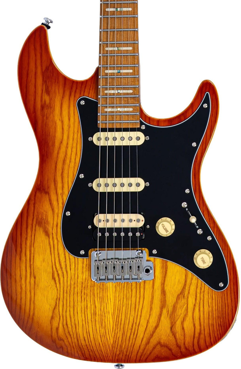 Sire S7 Ash Top Electric Guitar in Amber Burst - Image 1