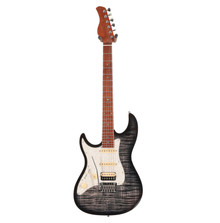 Sire Larry Carlton S7 FM Left Handed Electric Guitar in Trans Black - Image 3