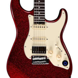 Mooer GTRS S800 Standard Intelligent Guitar in Metal Red Rosewood Board