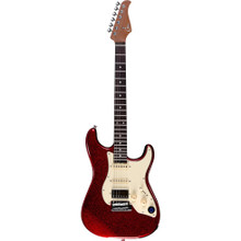 Mooer GTRS S800 Standard Intelligent Guitar in Metal Red Rosewood Board - Image 3