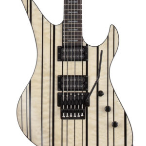 Schecter Synyster Gates Signature Standard Plus Electric Guitar in Gloss Natural with Black Pin Stripes