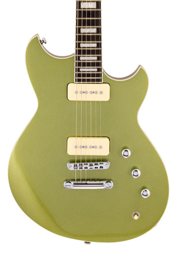 Reverend Sensei 290 Electric Guitar in Metallic Limeade - Image 2