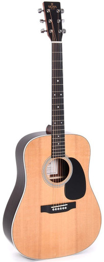 Sigma Dreadnought All Solid 1 Series Spruce Top - Solid Indian Rosewood Back and Sides - Image 2