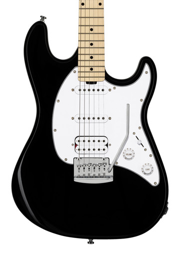 Sterling by Music Man Sub Cutlass CT20 HSS in Black with Maple Neck - Image 1