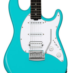Sterling by Music Man Sub Cutlass CT20 HSS in Electric Blue with Amaranth Neck