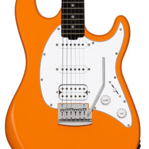 Sterling by Music Man Sub Cutlass CT20 HSS in Sunrise Orange with Amaranth Neck