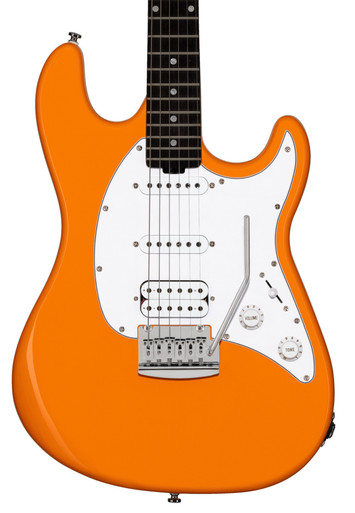 Sterling by Music Man Sub Cutlass CT20 HSS in Sunrise Orange with Amaranth Neck - Image 1