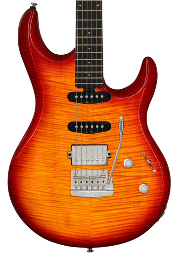 Sterling by Music Man Luke HSS Electric Guitar in Heritage Cherry Burst - Image 2