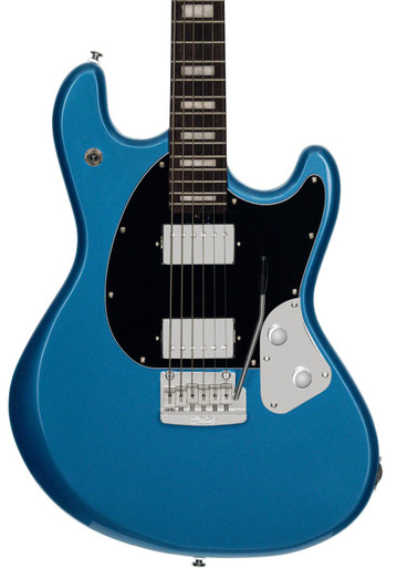 Sterling by Music Man StingRay Baritone Electric Guitar in Toluca Lake Blue - Image 2